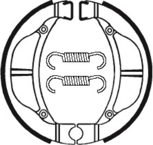 Brake shoes organic - brake, ba093