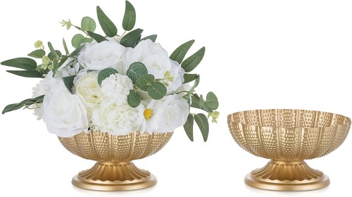 Gold compote vase - vase, set: