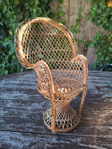 Vintage 70s mini wicker - vintage,