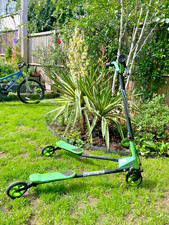 Sporter scissor scooter green & black - gd condition - for young people & adults