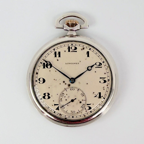 Longines silver pocket - silver, watch