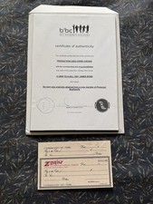 Zorin Cheque   Screen Used Prop