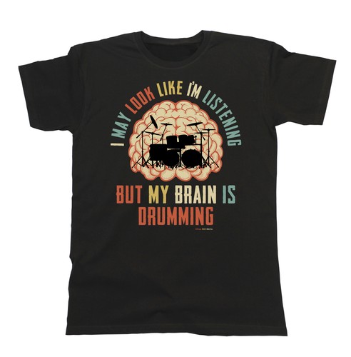Mens quality shirt drums - drums, my