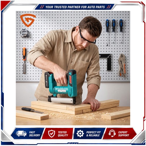 Cordless brad nail gun - gun, battery