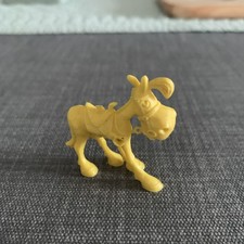 1960s Vintage Plastic Premium 'Lucky Luke' JOLLY JUMPER  Yellow. 