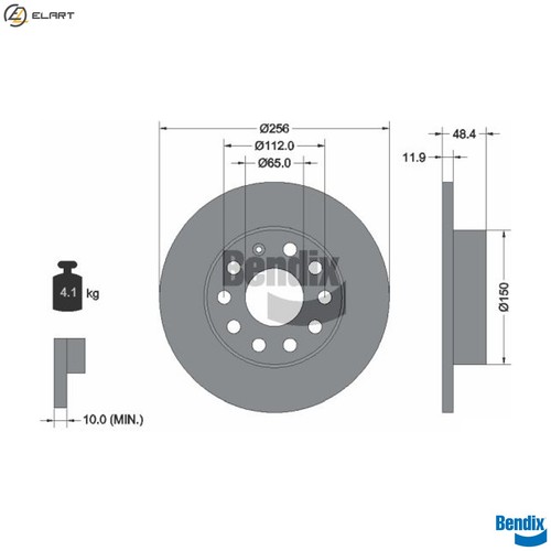 Brake disc bds1049 for - brake,