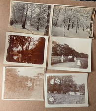 6 OLD PHOTO PEOPLE WOODS LISCARD PARK WALLASEY WIRRAL CIRCA 1900 PS 286