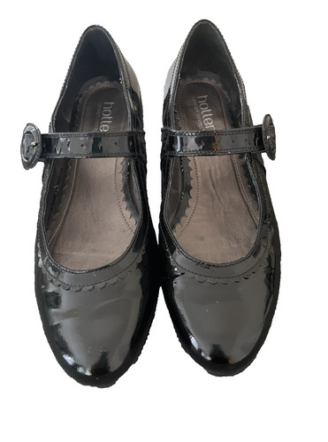 Hotter black patent leather - ,