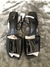 Black Shoes open toe Size 8