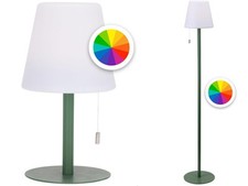 Outdoor Rechargeable Garden USB Table Lamps 106cm / 30cm LED Colours Green Base