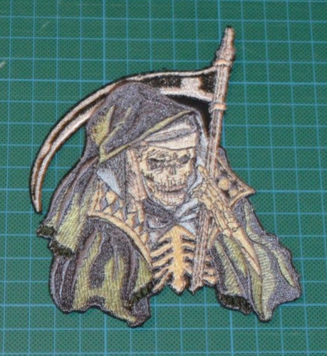 Biker back patch - biker, iron/sew