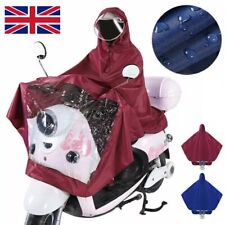 Mobility Scooter Waterproof Rain Cover Coat Hooded Cape Poncho Universal UK