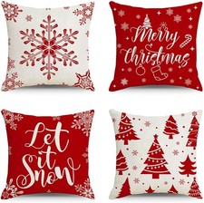 4 Pack Christmas Cushion