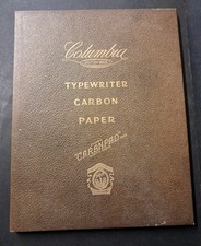 Vintage Columbia Typewriter British  Carbon paper Very Rare, 
