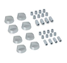 8 x Silver Oven Knobs For BUSH