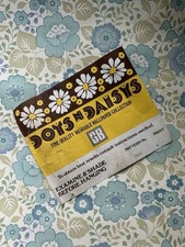 3x Rolls Of Vintage 1970s Blue Retro Floral Wallpaper Unused