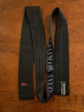 Vtg Burberrys Navy Silk Knit