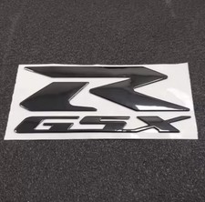 2x SuzukI GSXR Black 3D Badge Emblem Logo Stickers Graphics Decals GSX-R