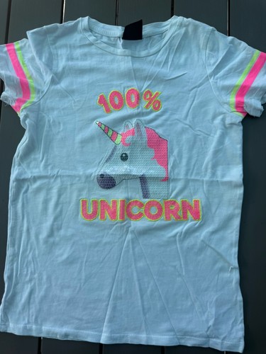 Girls unicorn top age 11 - top,