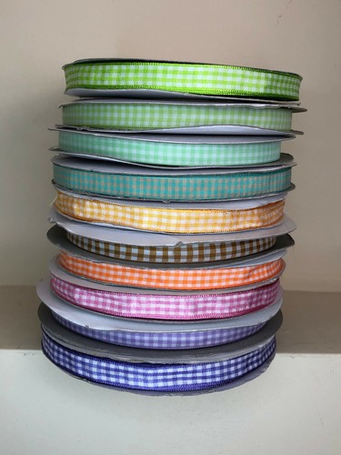Checked gingham ribbon - , 10mm