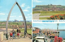 R682090 Whitby. Fishing Boats. The Abbey and East Cliff. E. T. W. Dennis and Son