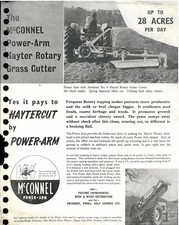 Farm Tractor Implement Machinery Brochure - McConnel