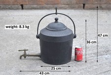 vintage old Cast Iron Kettle