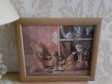 Raymond Campbell’s "Ted The Draughts Player" Teddy Bear Framed Print