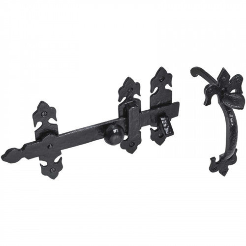 Thumb gate latch - fleur, lys