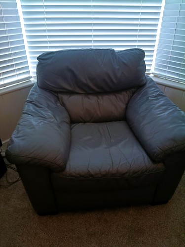 Natuzzi blue grey - , arm