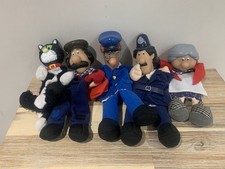 5 POSTMAN PAT Hand Puppets Mrs Goggins Farmer Ted PC Selby Jess Pat - Read Desc