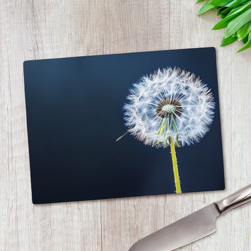 Blue dandelion glass - dandelion,