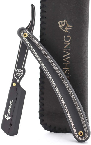 Cut throat shaving razor - throat,