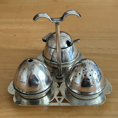 Vintage silver plated cruet - vintage,