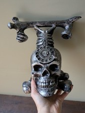 TK Maxx halloween Skull Phone Spooky Decor Ornament