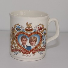 Prince Charles and Lady Diana Wedding Commemorative Mug 1981