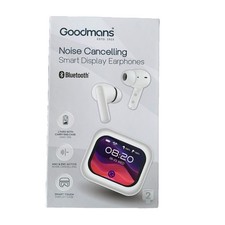 Goodmans Bluetooth Noise Cancelling Smart Display Earphones   