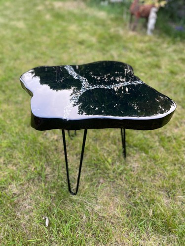 Coffee table black - table, epoxy