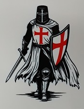 Saint George Knight Car Vespa Lambretta Scooter Camper Van Decal Sticker