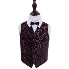 Black & Purple Woven Floral