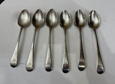 ANTIQUE GEORGIAN HALLMARKED HM STERLING SILVER OLD ENGLISH TEASPOONS TEA SPOONS