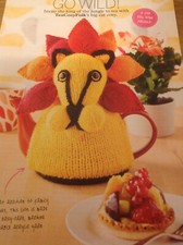 JUNGLE LION NOVELTY TEA COSY KNITTING PATTERN USES DK YARN GO WILD! VGC