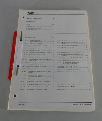 Workshop manual bodywork - bodywork, /