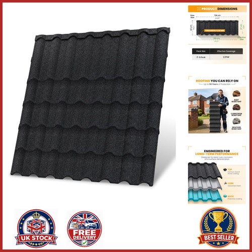 Metal roof shingles pack - 5,