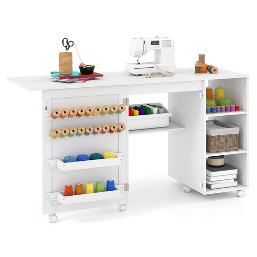 Folding sewing table rolling - sewing,