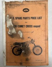 KTM COMET CROSS MOPED GENUINE UK SPARE PARTS MANUAL VERY RARE