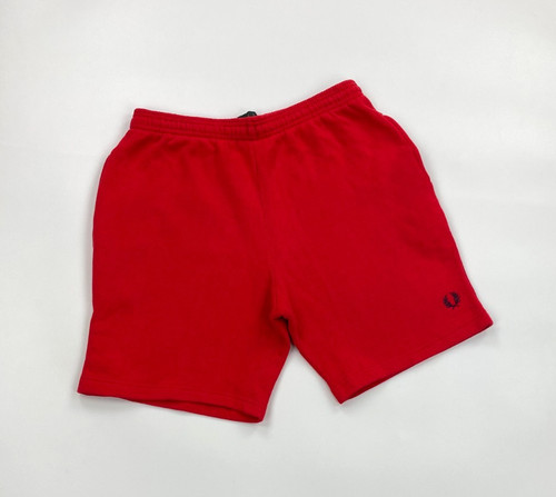 Men red fred perry shorts - red, xl