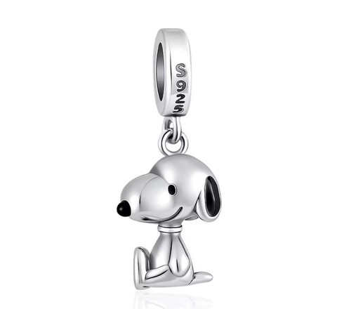 S925 silver snoopy - snoopy, snake