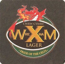 Wrexham Lager beer mat - from