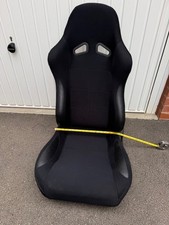 Reclining Performance Road Car Track Day Seat Black